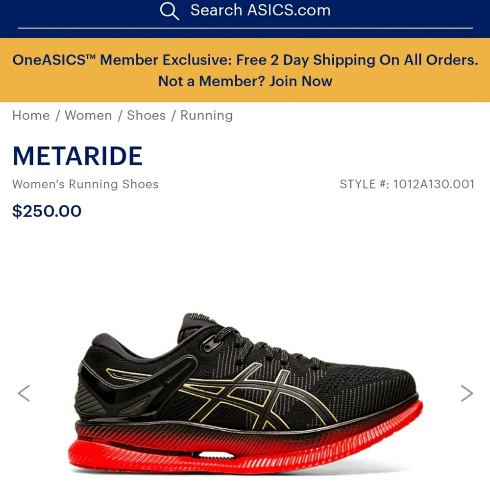 ASICS Women's MetaRide - Running shoes Black Red - Picture 10 of 10